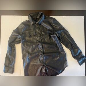 Express Women’s Faux Leather Shirt